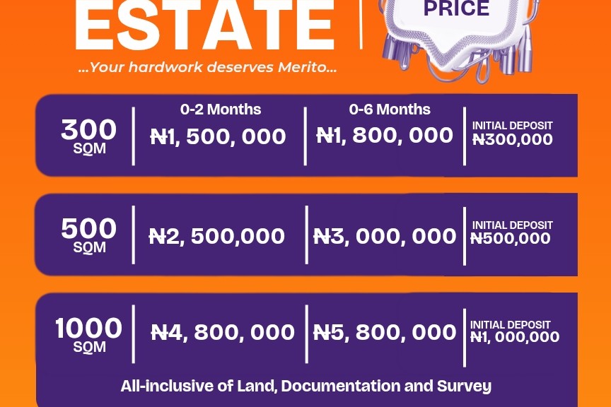 This image is about the Merito Estate prelaunch prices